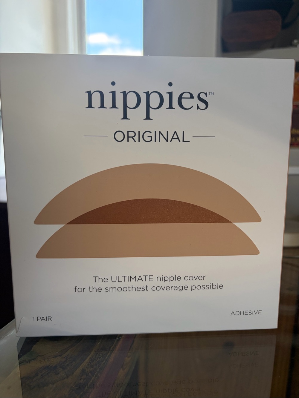 Nippies Original Adhesive Nipple Covers - Caramel Color - Size DD+ cups. New.